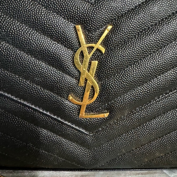 YSL Monogram Chain Wallet Black - Picture 3 of 11